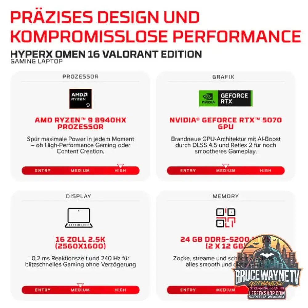 OMEN Omen 16-ap1099ng, Gaming-Notebook - vue 6