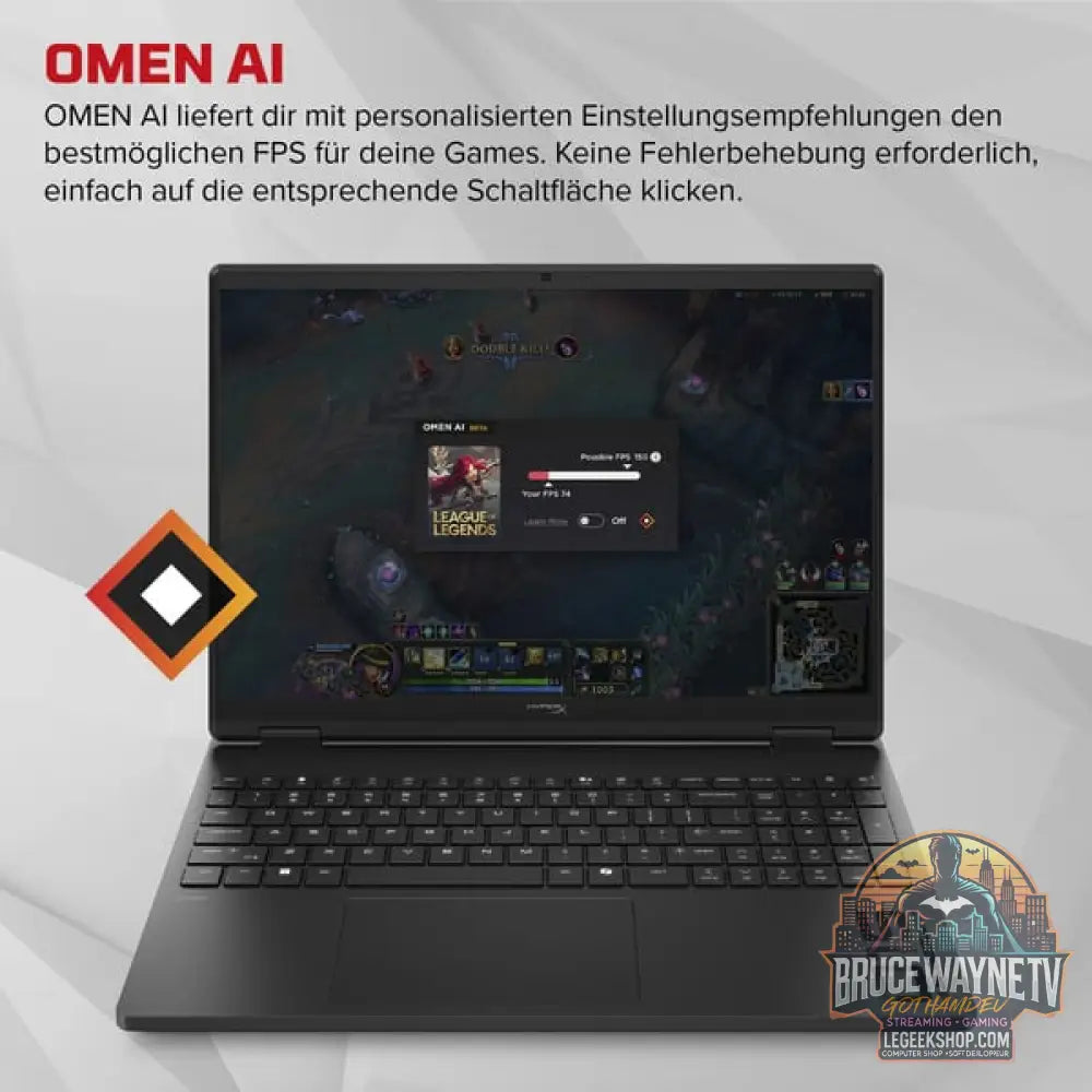 OMEN HyperX OMEN 15-gb0057ng, Gaming-Notebook - vue 15