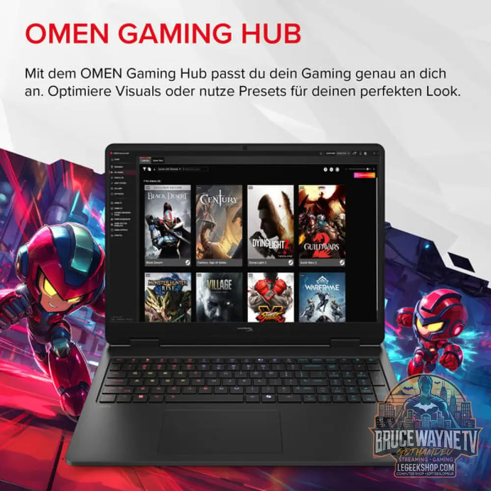 OMEN HyperX OMEN 16-ap1091ng, Gaming-Notebook - vue 13