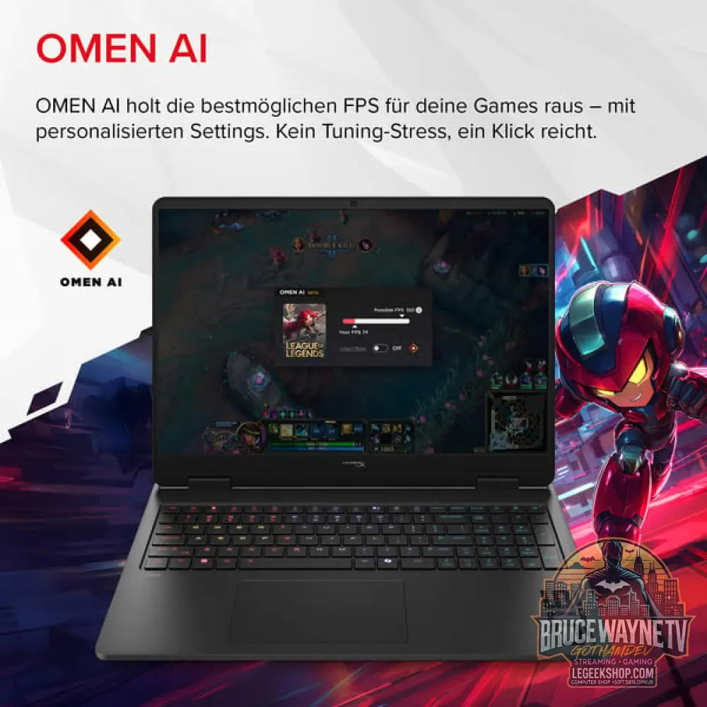 OMEN HyperX OMEN 16-ap1091ng, Gaming-Notebook - vue 14