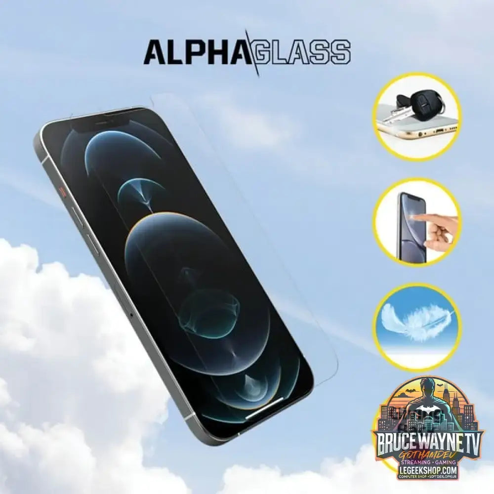 Otterbox Alpha Glass, Schutzfolie transparent, iPhone 12 | 12 Pro - Beschaffenheit: Glänzend - vue 8