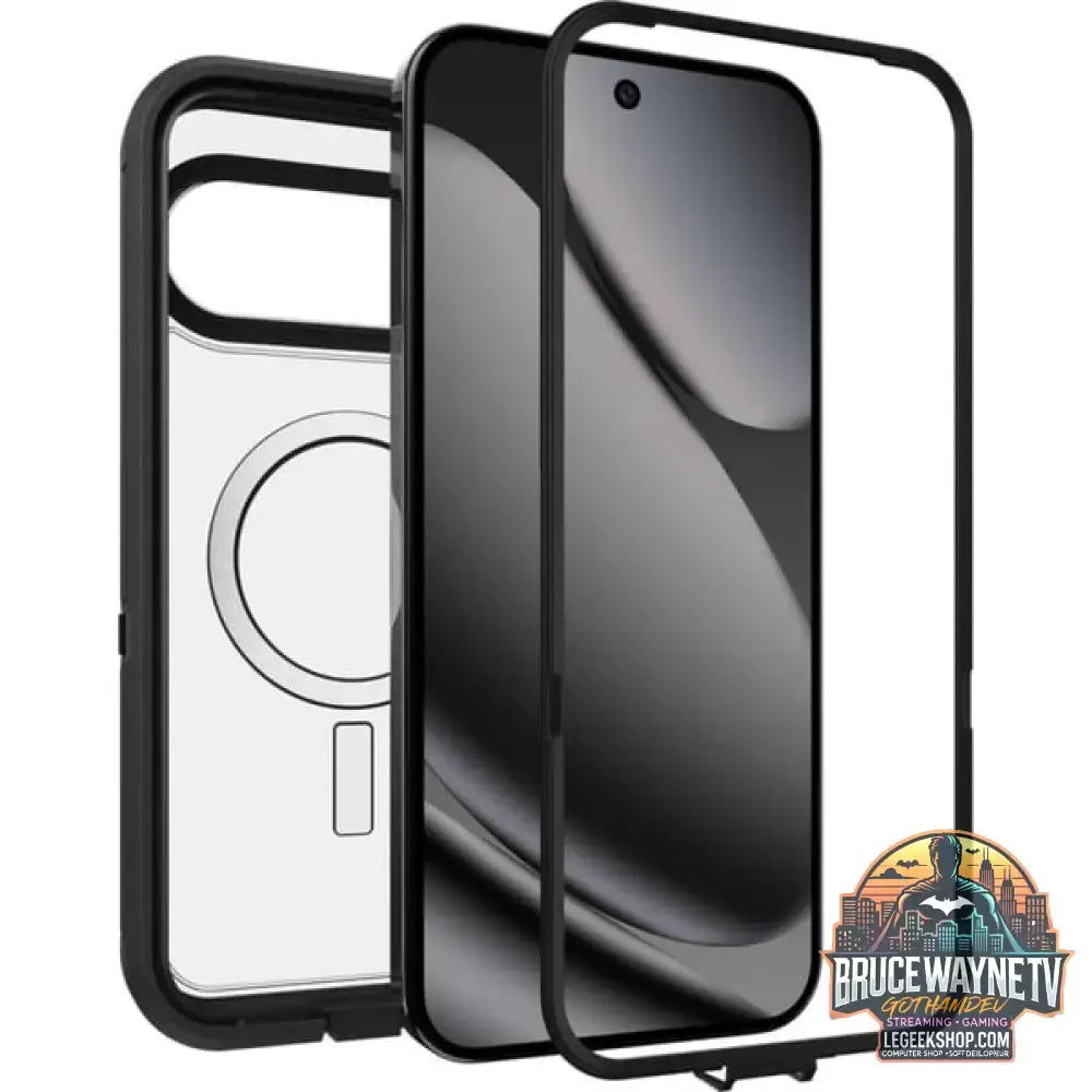 Otterbox Defender Pro XT, Handyhülle transparent/schwarz, Google Pixel 10 Pro XL, Pixelsnap - Feature: Aussparung für Kamera - vue 3