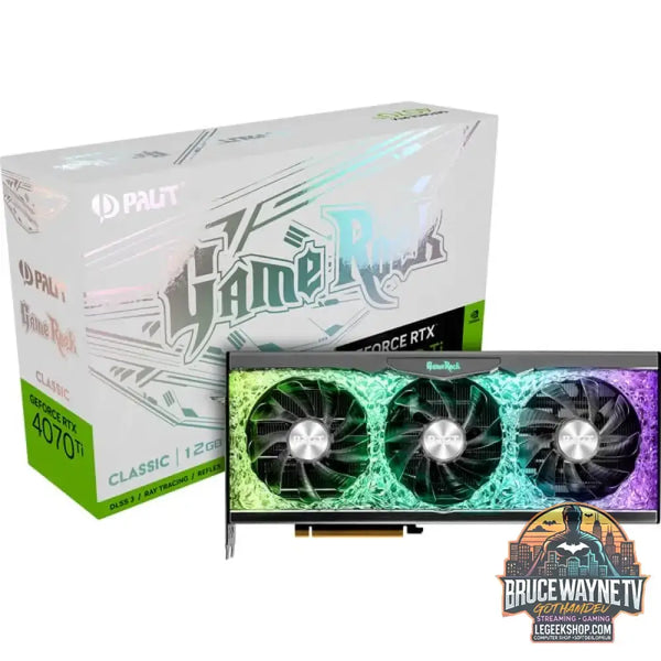 Palit GeForce RTX 4070 Ti GameRock Classic, carte graphique DLSS 3, 3x DisplayPort, 1x HDMI 2.1 - Palit