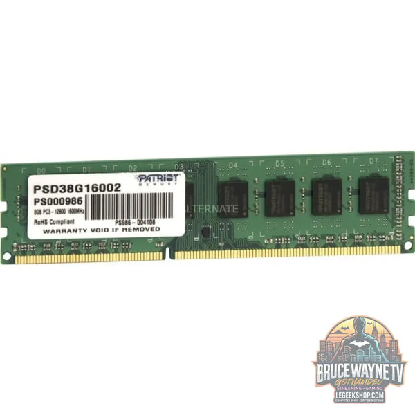 Patriot DIMM 8 GB DDR3-1600, Arbeitsspeicher - Patriot