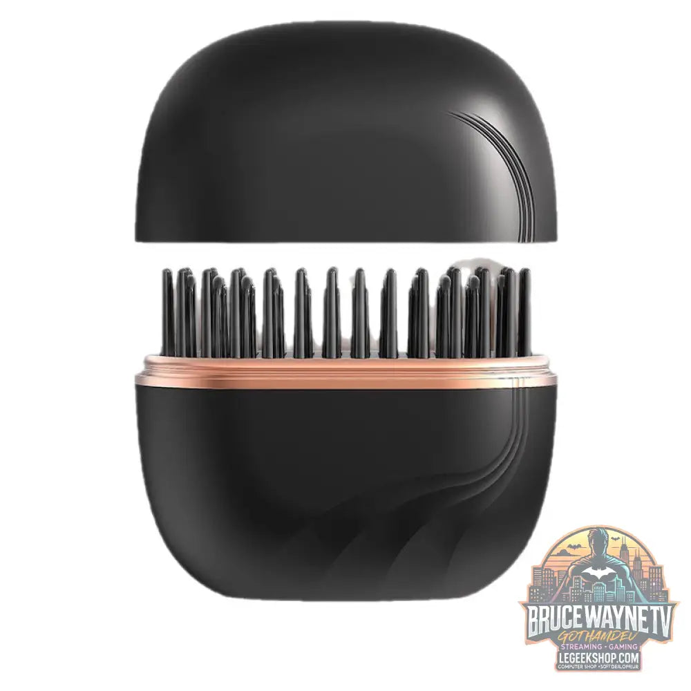 Peigne Lisseur Sans Fil Rechargeable Mini Portable - Black - Peigne Lisseur
