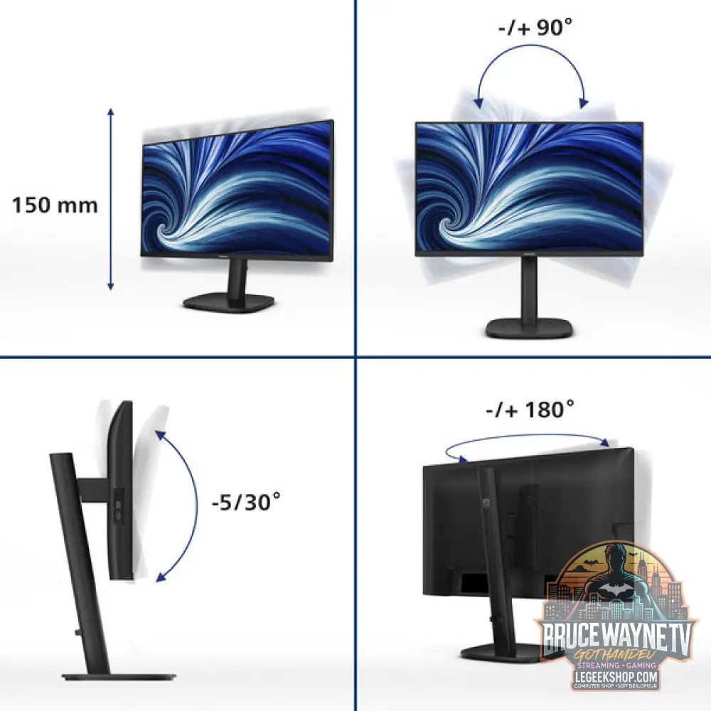 Philips 24B2U3301 23,8" Full HD IPS 120 Hz - Philips - vue 10