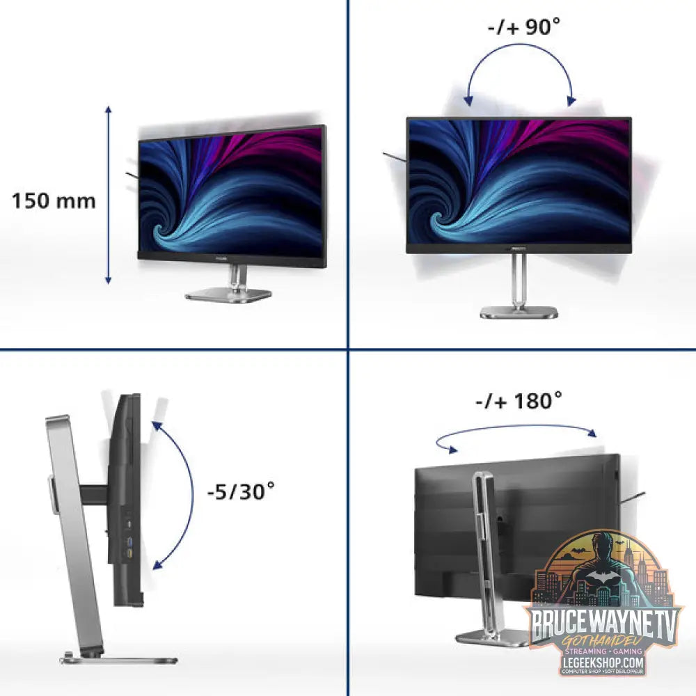Philips 27B2U4601 27" QHD/WQHD IPS 120 Hz - Philips - vue 10