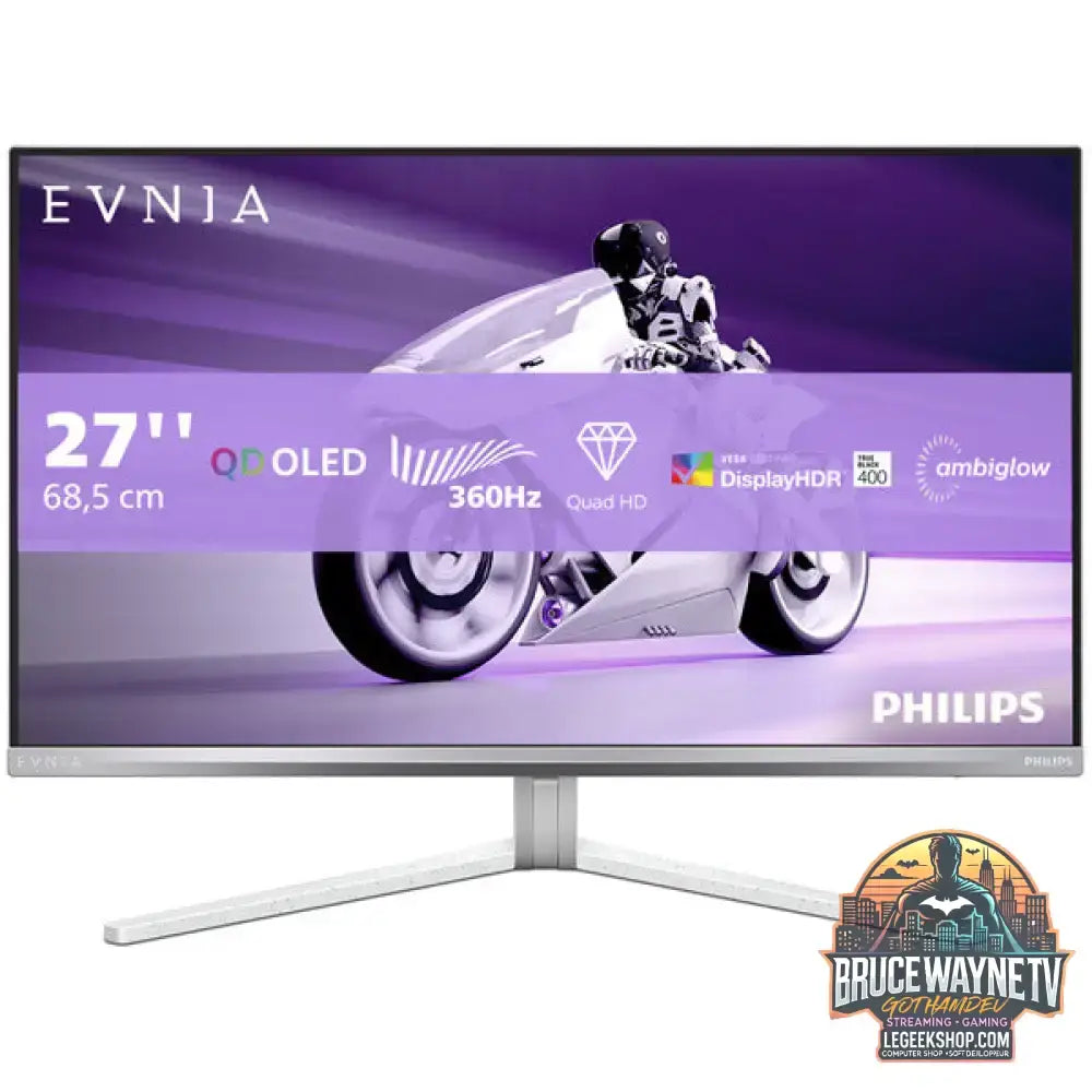 Philips Evnia 27M2N8500 QD-OLED 26,5" QHD/WQHD QD-OLED 360 Hz - Philips - vue 3