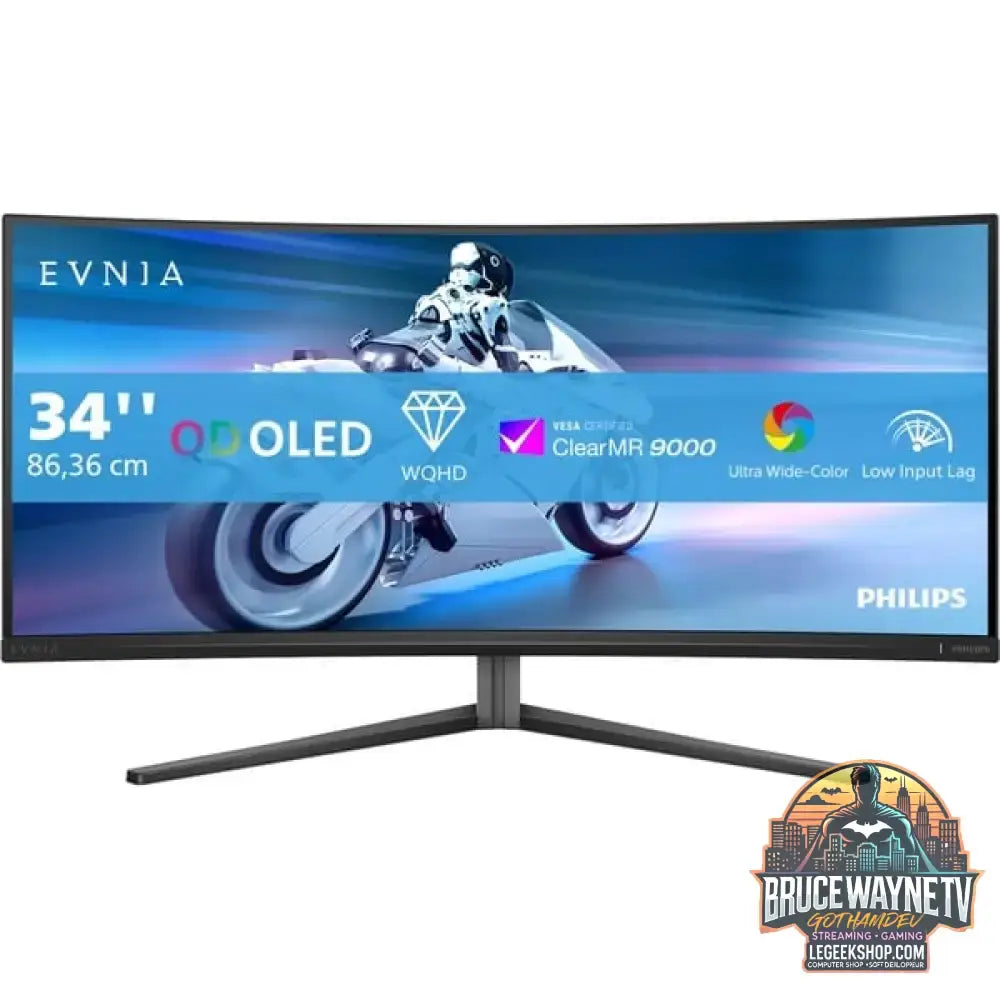 Philips Evnia 34M2C6500 34" QHD/WQHD QD-OLED 175 Hz - Philips - vue 3