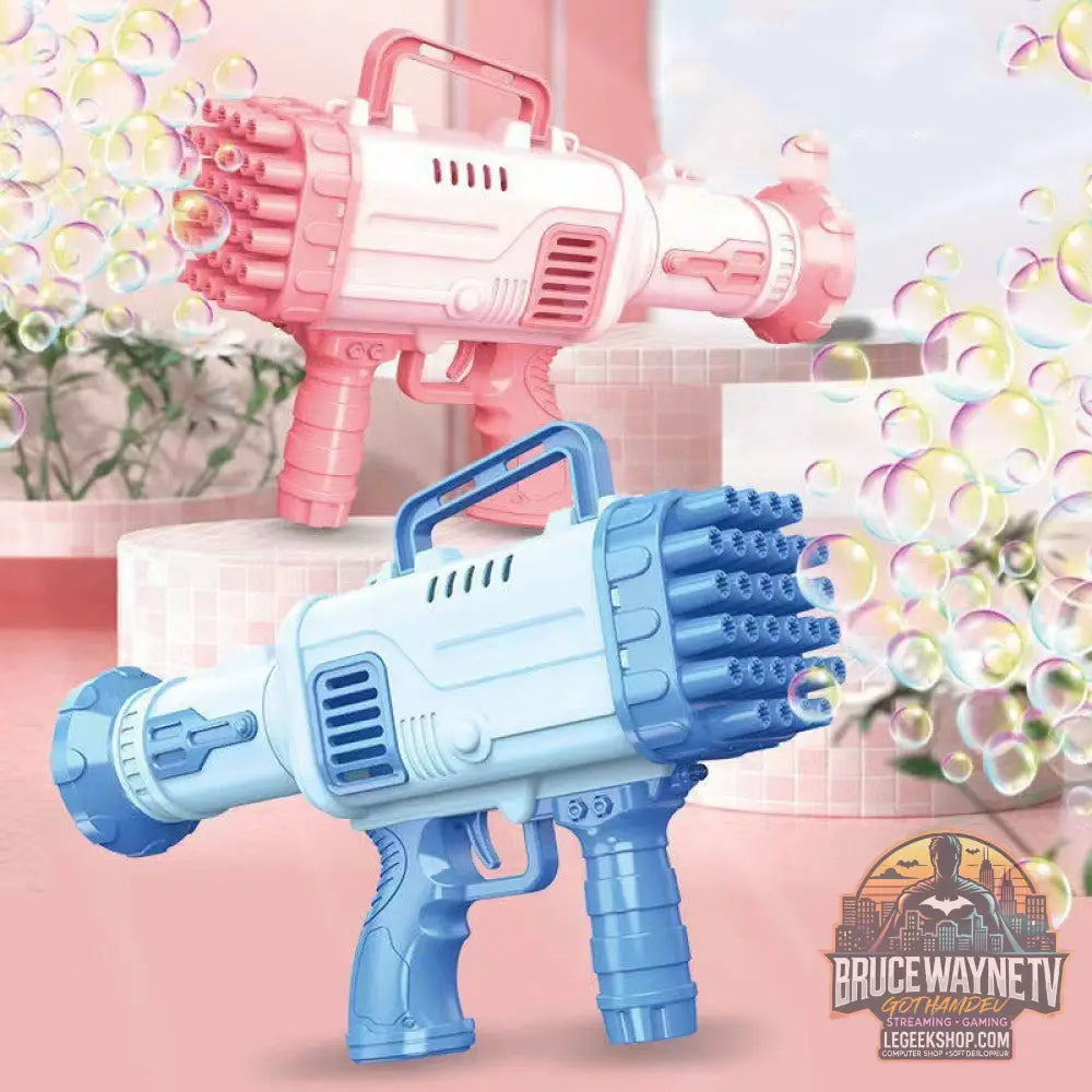 Pistolet Bulles Électrique 32 Trous Automatique Jouet Enfant - Jouet Bulles