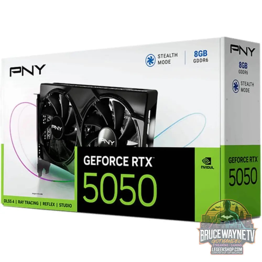 PNY GeForce RTX 5050 Dual Fan, carte graphique DLSS 4, 3x DisplayPort, 1x HDMI 2.1 - PNY - vue 10