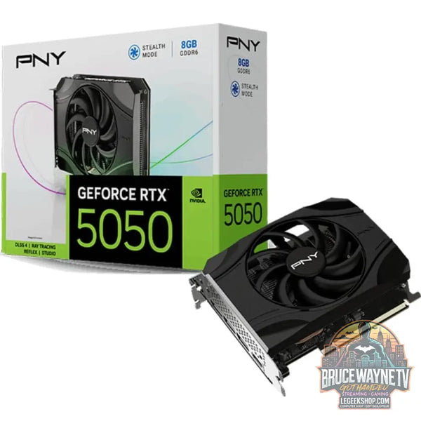 PNY GeForce RTX 5050 Single Fan, carte graphique DLSS 4, 3x DisplayPort, 1x HDMI 2.1 - PNY
