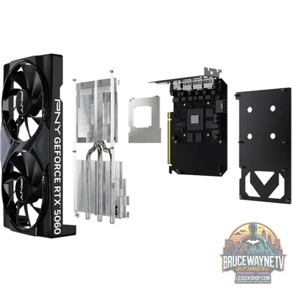 PNY GeForce RTX 5060 Dual Fan OC, carte graphique DLSS 4, 3x DisplayPort, 1x HDMI 2.1 - PNY - vue 9