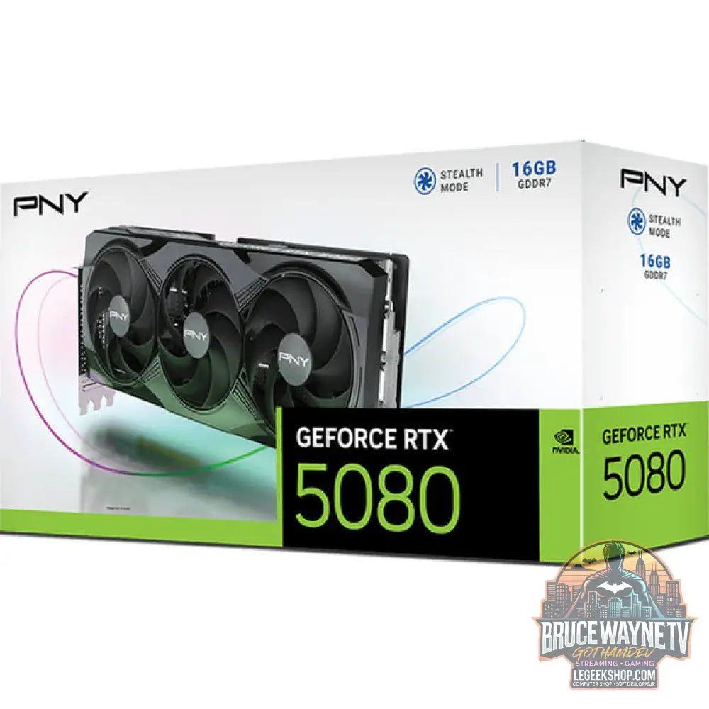 PNY GeForce RTX 5080, carte graphique DLSS 4, 3x DisplayPort, 1x HDMI 2.1 - PNY - vue 11