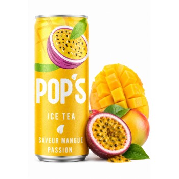 Pop's Ice Tea Mangue Passion 330 ml x 24