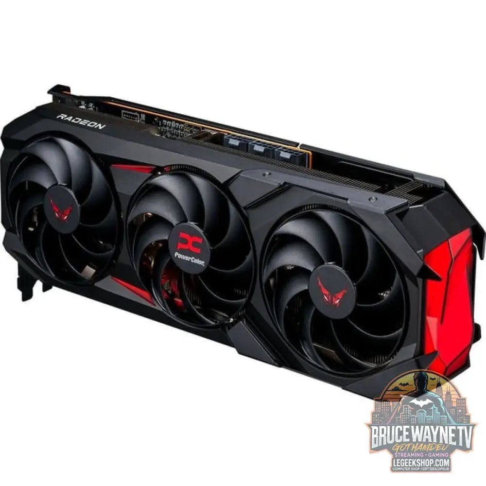 PowerColor Radeon RX 9070 XT Red Devil 16GB OC, carte graphique noir, RDNA4, GDDR6, 3x DisplayPort, 1x HDMI 2.1 - PowerColor - vue 4