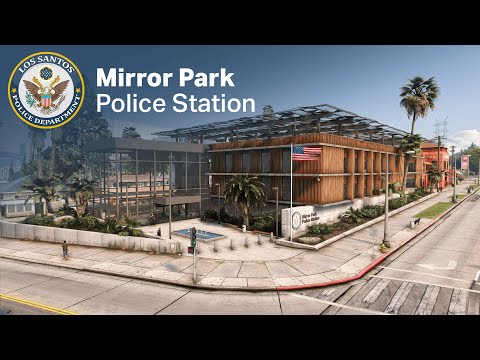 Mirror Park Police Station — FiveM MLO, vue 2, LeGeekShop