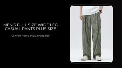 Men's Full Size Wide Leg Casual Pants Plus Size by@Outfy