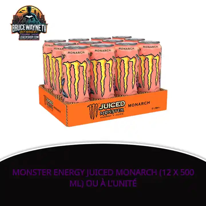 Monster Energy Juiced Monarch (12 x 500 ml) ou &agrave; l&rsquo;unit&eacute; by@Outfy