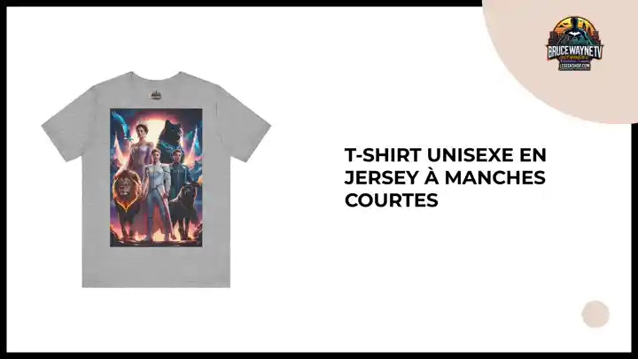 t-shirt unisexe en jersey &agrave; manches courtes by@Outfy
