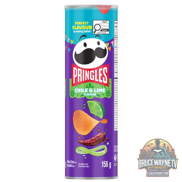 Pringles Chili & Citron vert chips au goût de chili et citron vert de 156g (Paquet de 14) - Snacks & boissons importés