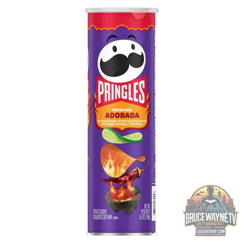 Pringles Enchilada Adobada chips épicées au goût mexicain d’adobada de 158g (paquet de 14) - Snacks & boissons importés