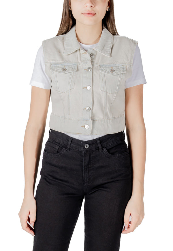 Only Vêtement femme Gilets — beige