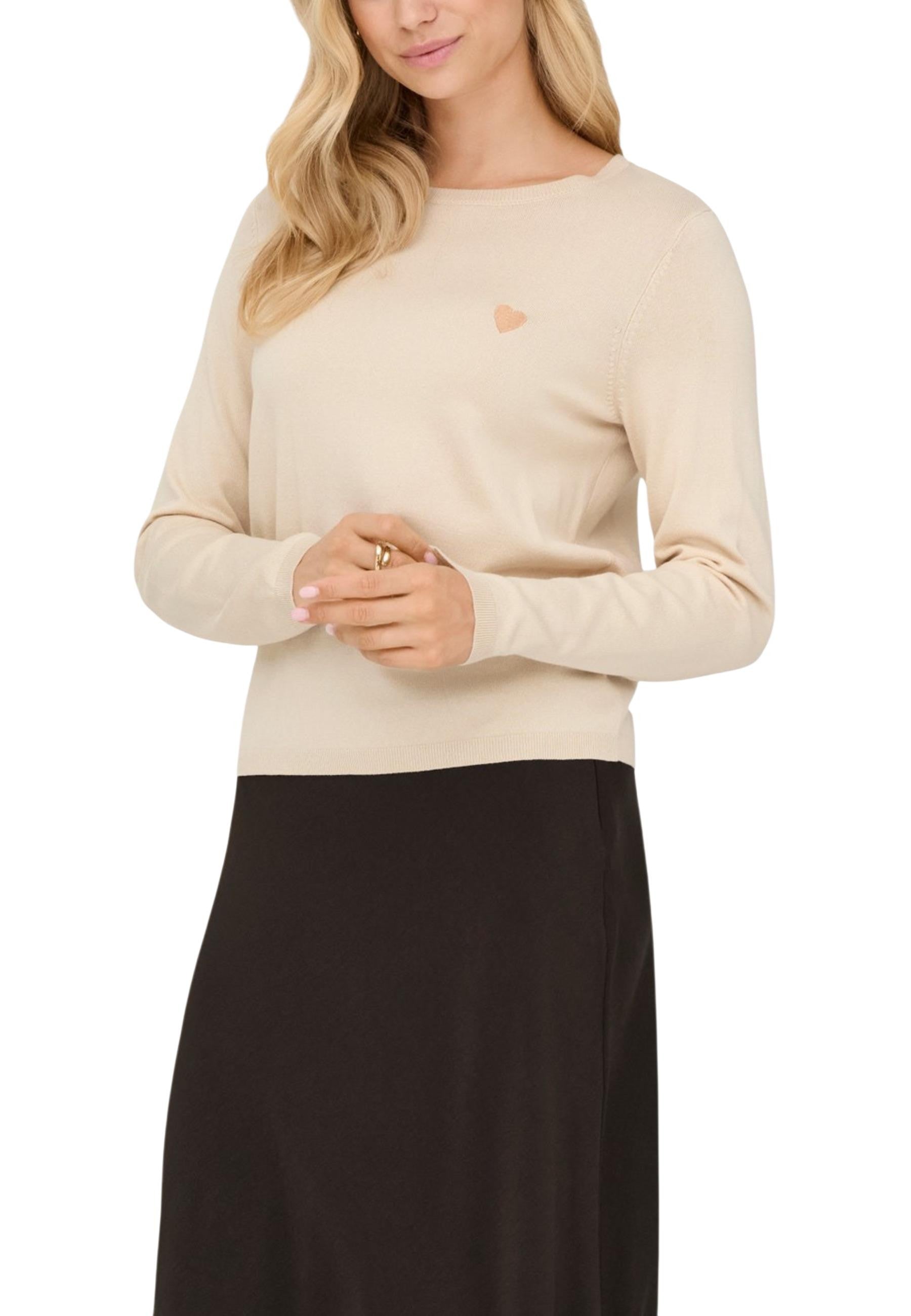 Jacqueline De Yong Pull femme — beige