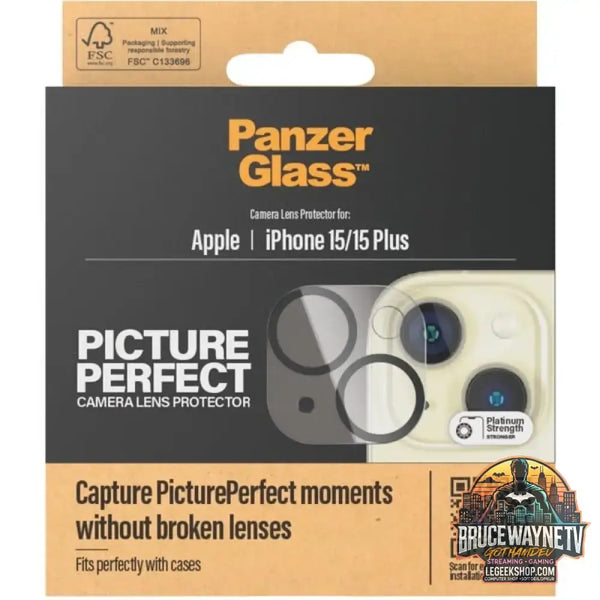 PanzerGlass PicturePerfect Kameraschutz, Schutzfolie transparent, iPhone 15, iPhone 15 Plus - PanzerGlass