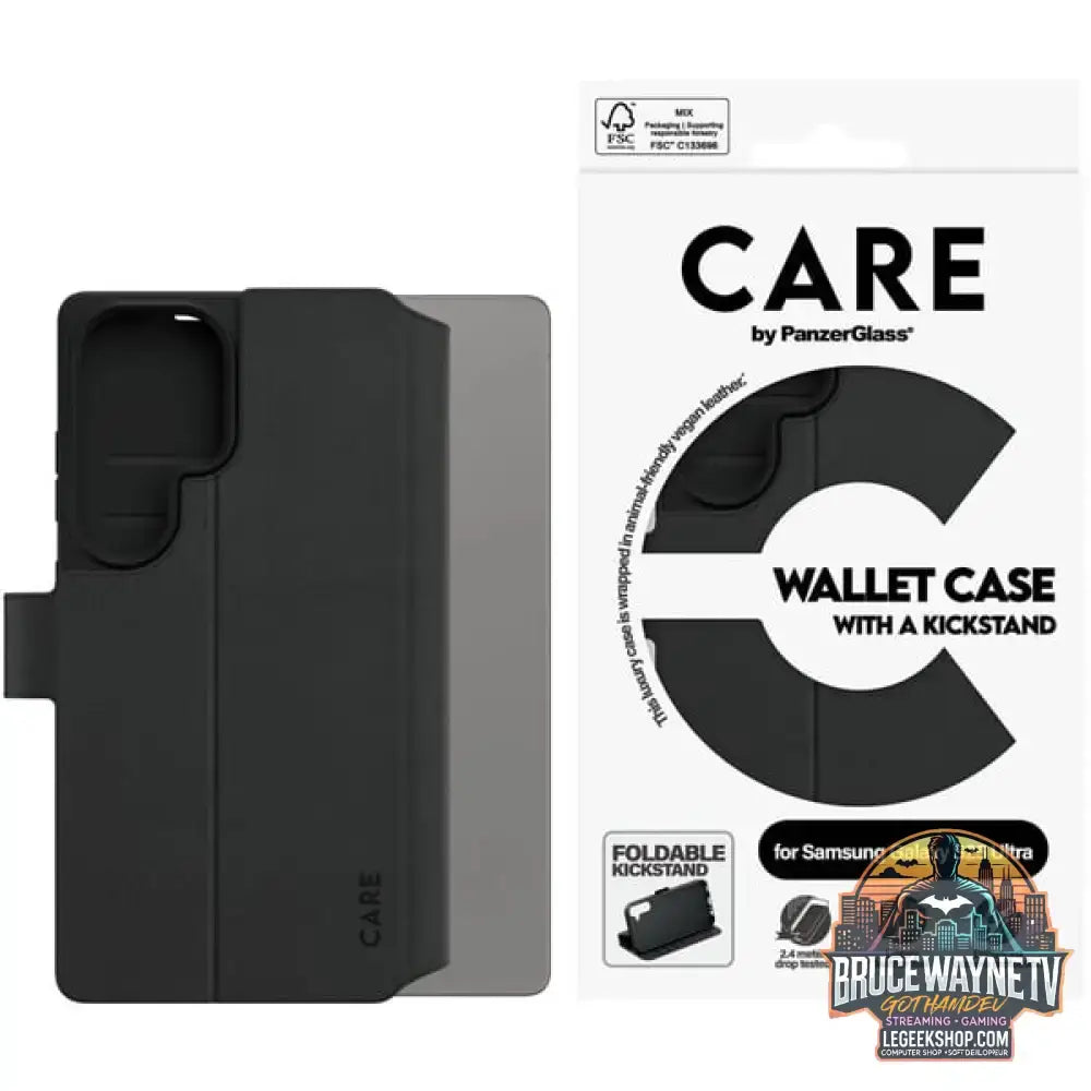 PanzerGlass Wallet Case mit Kickstand, Handyhülle schwarz, Samsung Galaxy S25 Ultra - PanzerGlass - vue 5