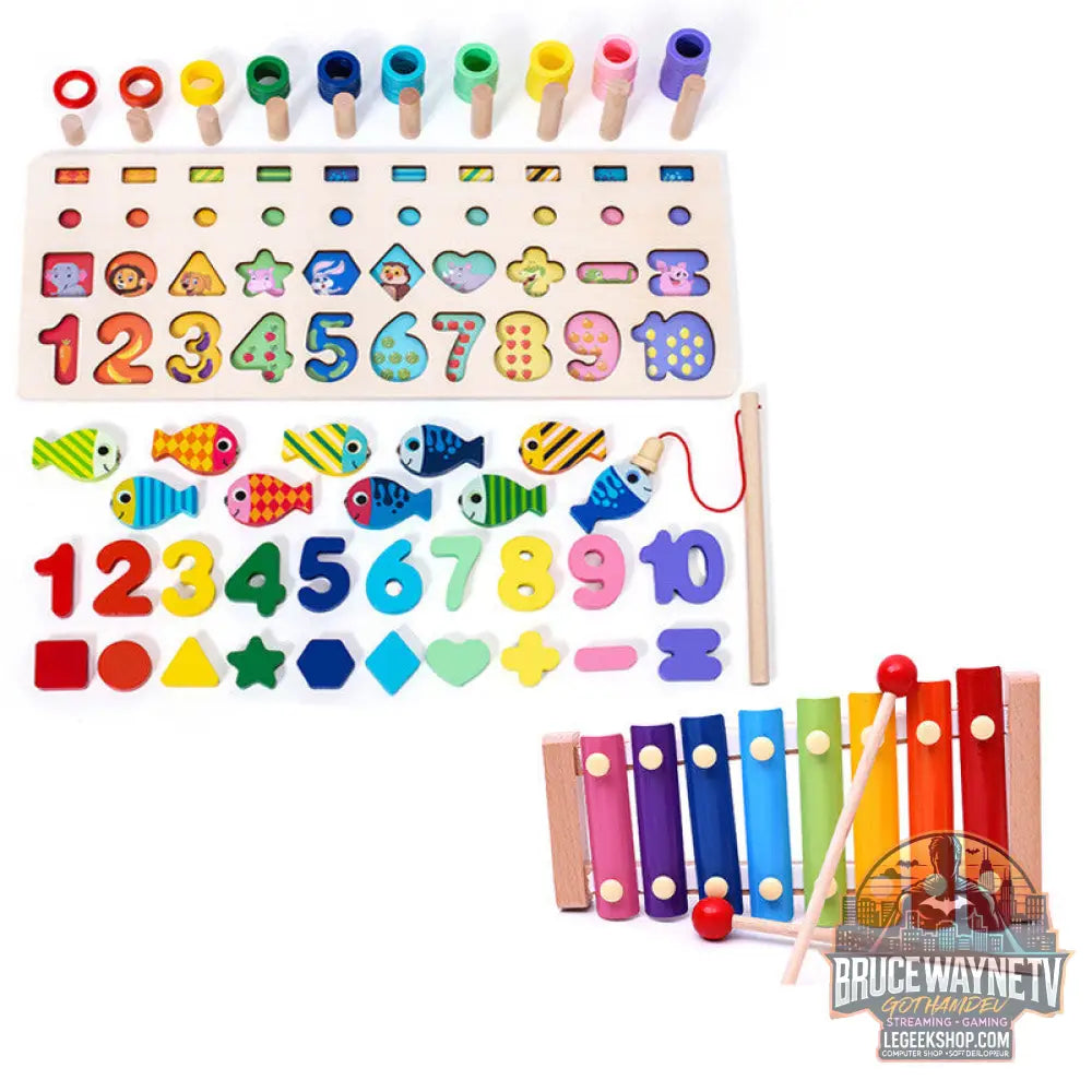 Puzzle 3D Alphabet Chiffres Bébé Éducatif Géométrique Coloré - Octave / Q1pc - Jouets Bébé