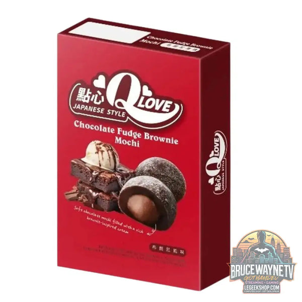 QLove Chocolate Fudge Brownie Mochi mochi saveur brownie de 180g (Pack de 24) - Snacks & boissons importés