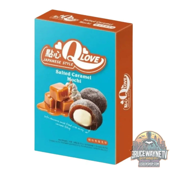 QLove Mochi au caramel salé mochi au goût de caramel salé de 180 g (Pack de 24) - Snacks & boissons importés