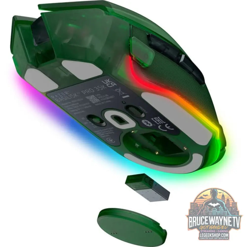 Razer Basilisk V3 Pro 35K - Phantom Green Edition, souris gaming - vue 5