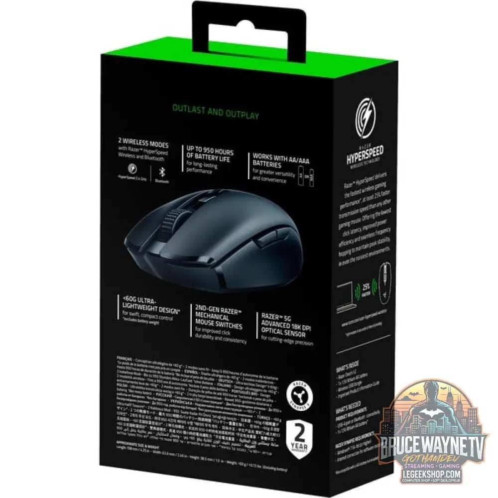 Razer Orochi V2, souris gaming - vue 7