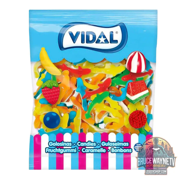 Requins bonbons gélifiés au goût de fruits (Paquet de 1Kg) - Snacks & boissons importés