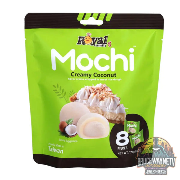 Royal Family Mochi Crème de Noix de Coco mochi au goût de noix de coco de 120g (Paquet de 12) - Snacks & boissons