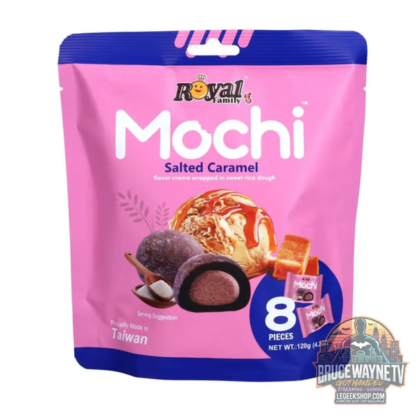 Royal Family Mochi Salted Caramel mochi au goût de caramel salé de 120g (Paquet de 12) - Snacks & boissons importés