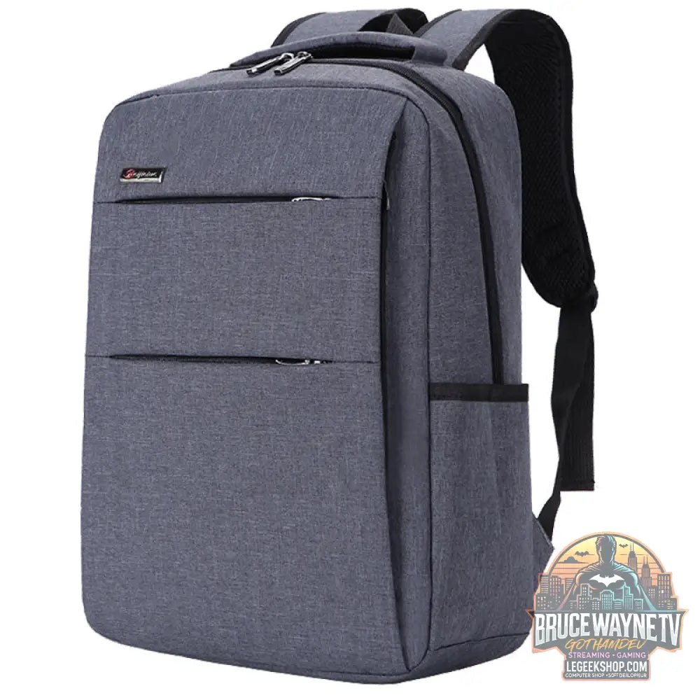 Sac Dos Ordinateur Portable Imperméable Antichoc USB - Gray / 15.6inch - Sac Ordinateur
