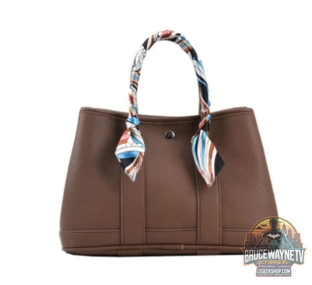 Sac Main Femme Foulard Bandoulière Crossbody Élégant - Khaki - Sac Femme