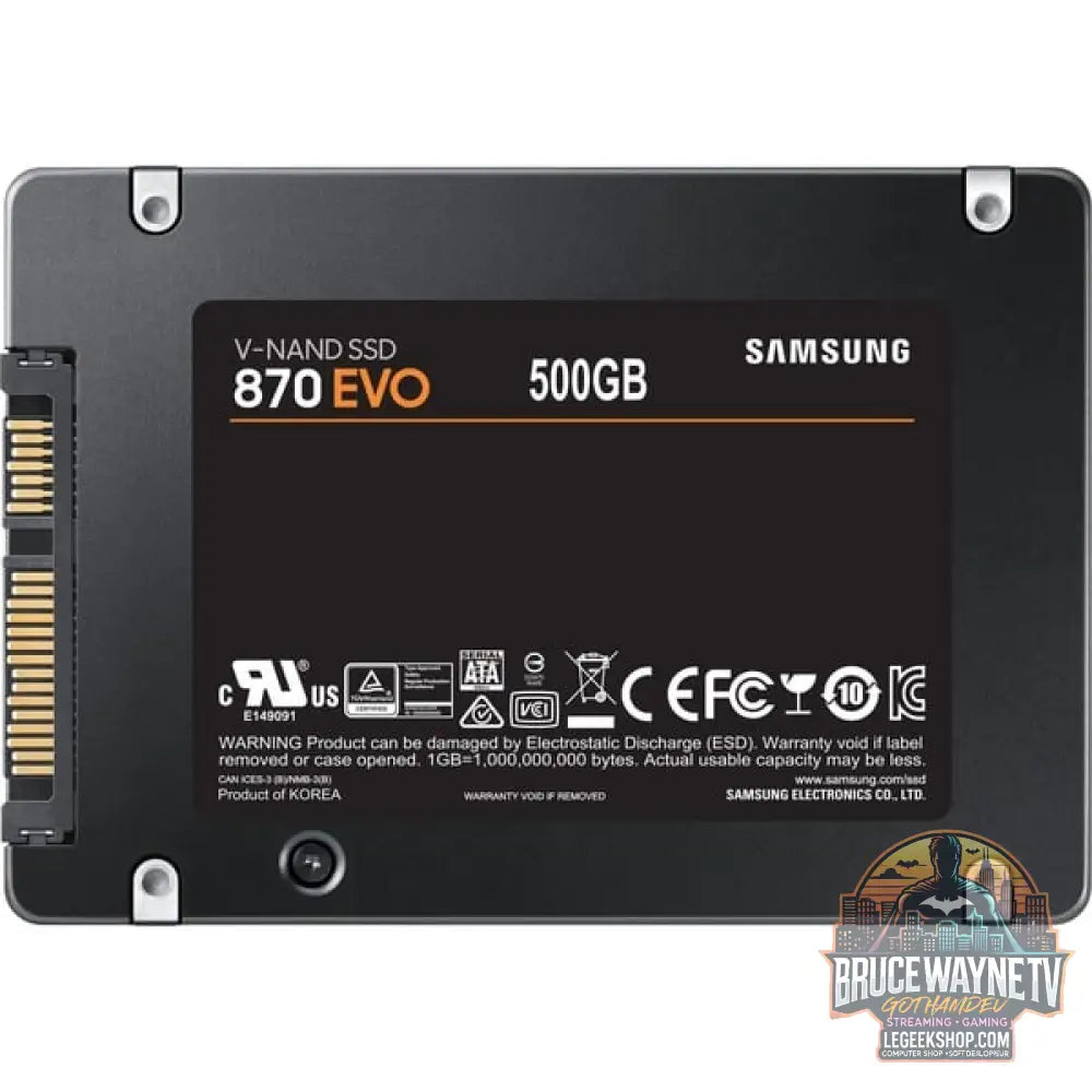 Samsung 870 EVO 500 GB, SSD SATA 6 Gb/s, 2,5", intern - Samsung - vue 5