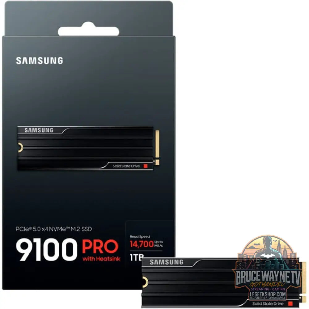 Samsung 9100 PRO Heatsink 1 TB, SSD PCIe 5.0 x4, NVMe 2.0, M.2 2280 - Samsung - vue 3