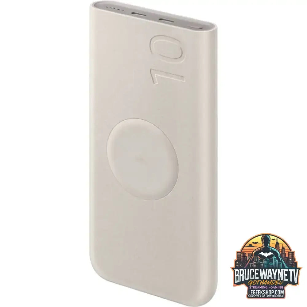 Samsung Induktive Powerbank 10.000 mAh EB-U2510 beige - Samsung - vue 2