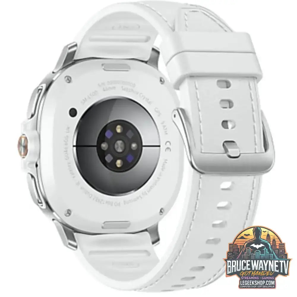 Samsung Galaxy Watch8 Classic, Smartwatch weiß, 46mm, Bluetooth, Hybrid-Armband - Samsung - vue 5