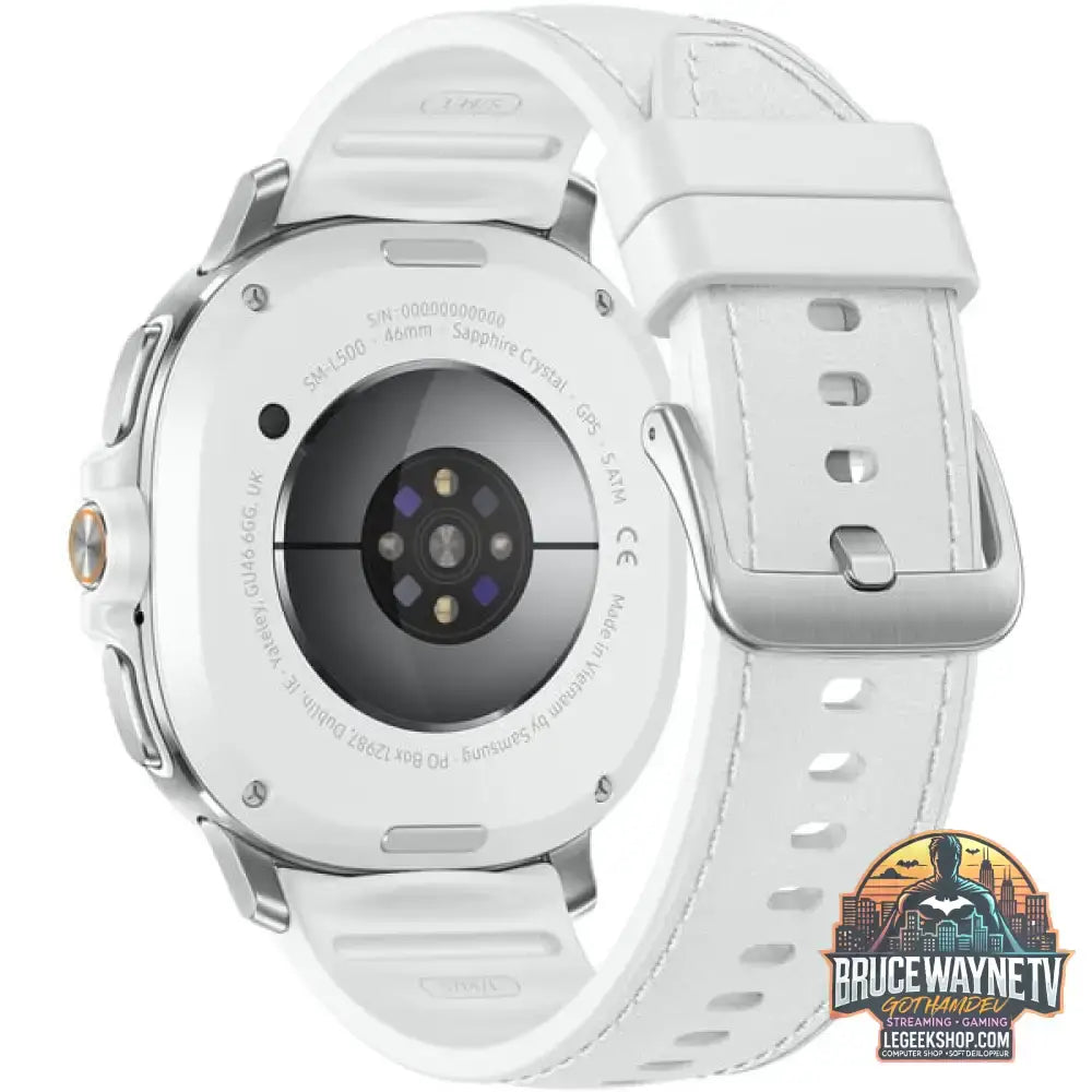 Samsung Galaxy Watch8 Classic, Smartwatch weiß, 46mm, Bluetooth, Hybrid-Armband - Samsung - vue 5