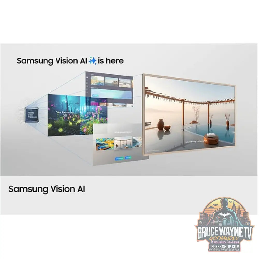 Samsung GQ55LS03FAUXZG The Frame, QLED-Fernseher - Samsung - vue 3