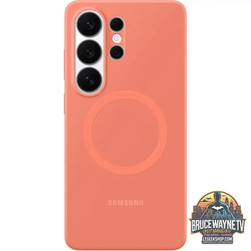 Samsung Silicone Magnet Case, Handyhülle koralle, Samsung Galaxy S26 Ultra - Feature: Aussparung für Kamera - vue 2