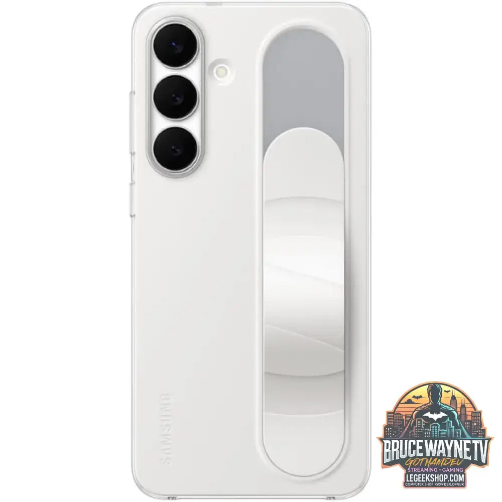 Samsung Standing Grip Case, Handyhülle weiß, Samsung Galaxy S25 FE - Samsung - vue 3