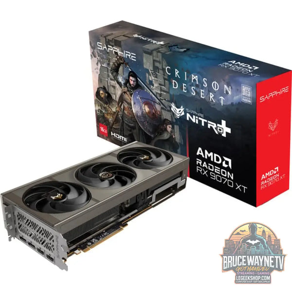 SAPPHIRE Radeon RX 9070 XT Nitro+ Crimson Desert Version, carte graphique argent, RDNA4, GDDR6, 2x DisplayPort, 2x HDMI 2.1 - SAPPHIRE