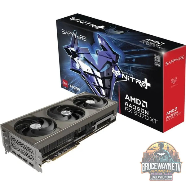 SAPPHIRE Radeon RX 9070 XT Nitro+ Gaming OC, carte graphique gris, RDNA4, GDDR6, 2x DisplayPort, 2x HDMI 2.1 - SAPPHIRE
